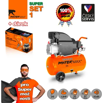 Kompresor PANTERMAX PANTERMAX® AirFlow® 25 Kompresor olejový, SET 1