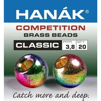 Hanák Klasické mosazné hlavičky Metallic Rainbow 3,8mm