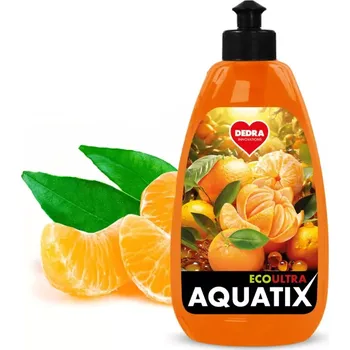 Dedra Rostlinný koncentrát na nádobí, ŠŤAVNATÁ MANDARINKA, ECOultra AQUATIX®, 500 ml
