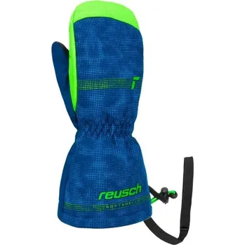 Dětské zimní rukavice Reusch MAXI R-TEX XT MITTEN I Modrá, Reflexní neon