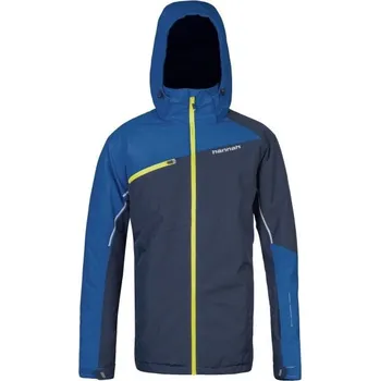 Pánská membránová lyžařská bunda Hannah MONTIMER XL Tmavě modrá, Šedá, Reflexní neon