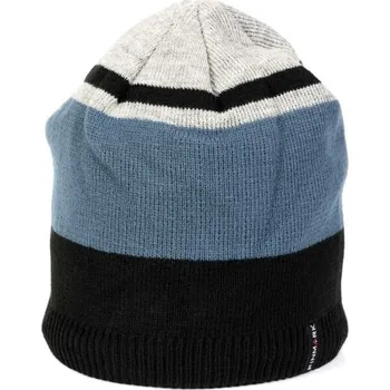 Čepice Pánská zimní pletená čepice Finmark WINTER HAT OS Černá, Modrá, Bílá
