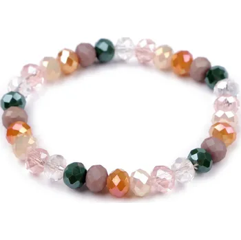 Šperk Náramek pružný z broušených korálků