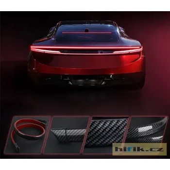 Osvětlení pro motocykl LED pásek spojler přídavné stop/brzdové světlo + blinkr