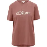 Dámské tričko s.Oliver RL T-SHIRT 38 Hnědá, Bílá