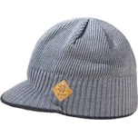 Pletená čepice s kšiltem Kama MERINO A115 UNI Šedá, Béžová