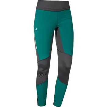 Dámské legíny Dámské lehké hikingové legíny Schöffel HESTAD W 40 Tmavě zelená, Černá