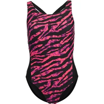 Dámské plavky Dámské jednodílné plavky AQUOS RETHINA XS Černá, Růžová