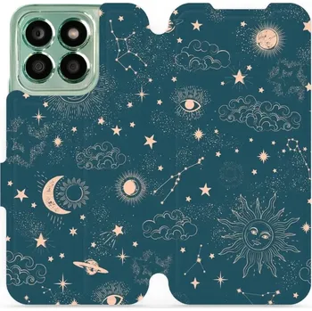 Pouzdro na mobilní telefon Flipové pouzdro Mobiwear - Honor X8b - VP14S Magický vesmír (Knížkové flip pouzdro, obal, kryt na mobil Honor X8b - VP14S Magický vesmír, materiál Umělá kůže + TPU - ochrana 360°, stojánek, silikonová vanička, magnetické zavírání)