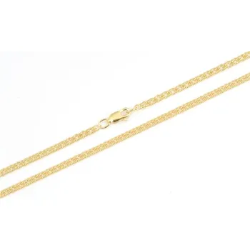 Řetízek Stříbrný pozlacený řetízek rombo 60 cm STRR0502F + dárek zdarma