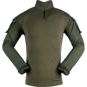 Triko maskáčové taktické, dlouhý rukáv, army zelená, XL, Smilodon