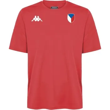 Pánské triko Kappa DOVO ČESKO SR XXL Červená, Bílá, Modrá
