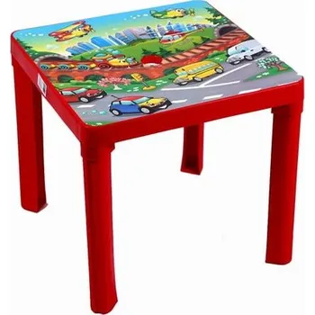 Konferenční stolek STAR Stolek dětský 46x46x39cm DEKOR červený