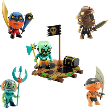 Dřevěná hračka Balíček Arty Toys velký - piráti Tatoo & So Hipster & Nha & Globular & Skull s vorem