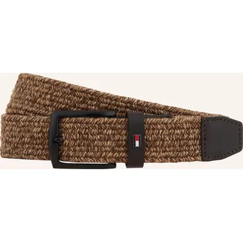 Opasek Tommy Hilfiger Pánský Proplétaný Opasek Denton, tmavě hnědá, 105