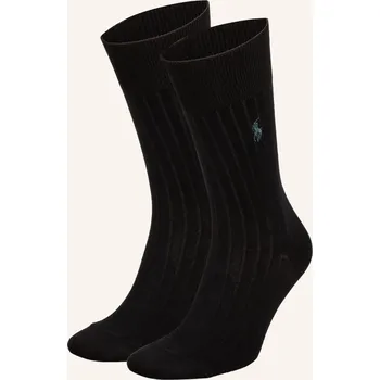 Dámské ponožky Polo Ralph Lauren Pánská Ponožky, Sada 2 Párů, černá, 43