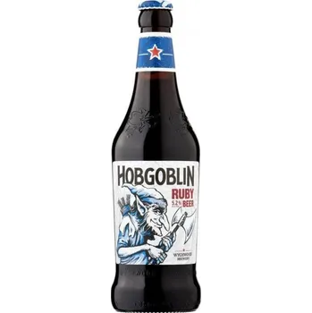 Pivo Wychwood Hobgoblin ale - kvašené polotmavé pivo 5,0% - Velká Británie - 0.5L