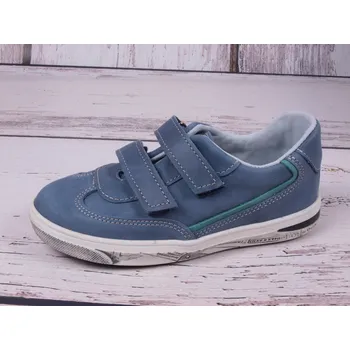 Chlapecké polobotky Celoroční kožené boty obuv Jonap 023M modré velikost: 35