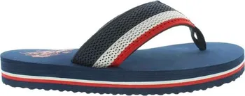 Pánské žabky Pánské žabky U.S. POLO ASSN. HANK 41 Tmavě modrá, Bílá, Červená