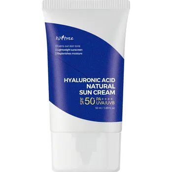 Přípravek na opalování Isntree Hyaluronic Acid Natural Sun Cream minerální krém na opalování SPF50+ 50 ml