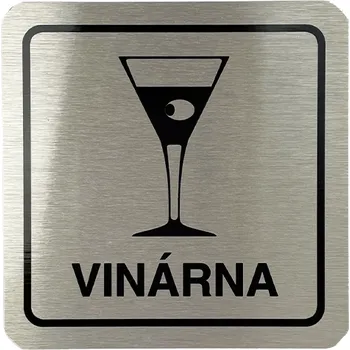 Informační tabulka Nalepovací cedulka VINÁRNA 80 x 80 mm