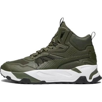 Pánské tenisky Pánská volnočasová obuv Puma TRINITY MID HYBRID 8.5 Khaki, Bílá, Černá