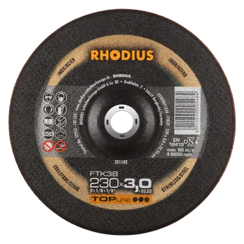 Řezný kotouč RHODIUS Ruční řezný kotouč FTK38 230 x 3,0 x 22,23 TOPline