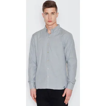 Pánská košile Visent Pánská košile s dlouhým rukávem Timuani šedá S