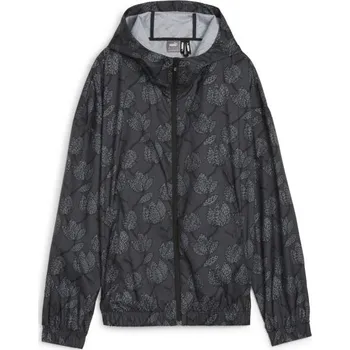 Dámská bunda Puma BLOSSOM AOP WINDBREAKER XS Černá, Šedá