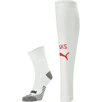 Štulpny Pánské štulpny Puma TEAM SKS STACKED SOCKS PROMO 4 Bílá, Černá, Červená