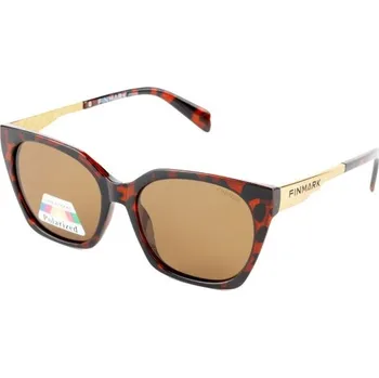 Sluneční polarizační brýle Finmark POLARIZED SUNGLASSES UNI Hnědá, Zlatá