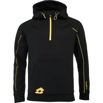 Pánská mikina Pánská mikina Lotto LOGO DUE HOODIE S Černá, Žlutá
