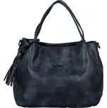 Trendy dámská koženková kabelka Coveri Maillo, tmavě modrá