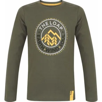 Chlapecké oblečení Chlapecké triko LOAP BILONG 112/116 Zelená, Šedá, Žlutá