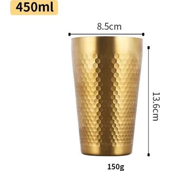 Termohrnek Nerezový termohrnek s dvojitou stěnou proti popálení - 450 ml l