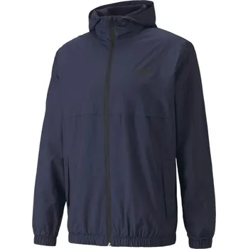 Pánská bunda Pánská bunda Puma ESSENTIALS SOLID WINDBREAKER JACKET L Tmavě modrá, Černá