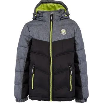 Chlapecká prošívaná bunda Lewro TREVOR 128/134 Černá, Šedá, Zelená