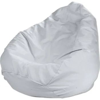 Sedací pytel Sedací vak s volbou látky - 3 velikosti, sněhová bílá, Ø50 x 85 cm, Cotton Panama