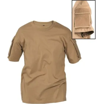 Pánské oblečení MIL-TEC Triko TACTICAL krátký rukáv COYOTE L COYOTE BROWN
