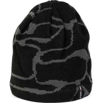 Čepice Pánská zimní pletená čepice Finmark WINTER HAT OS Černá, Tmavě šedá