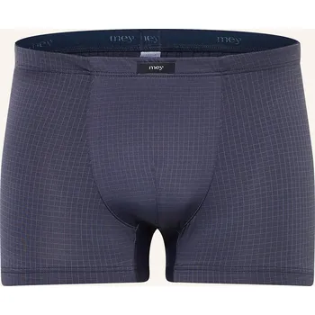 Slipy Mey Pánské Boxerky Série Blue Check, černošedá, 56