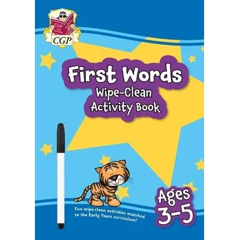 Anglický jazyk First Words Wipe-Clean Activity Book for Ages 3-5 (with pen) - CGP Books