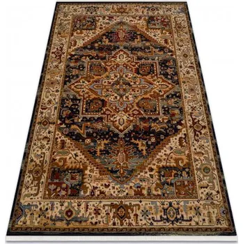 Koberec Makro Abra Kusový koberec klasický vlněný KESHAN 2886/53511 béžový modrý Rozměr: 80x145 cm