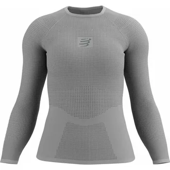 Dámské termotriko Compressport ON/OFF BASE LAYER LS TOP W L Šedá