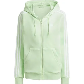 Dámská mikina Dámská mikina adidas ESSENTIALS 3-STRIPES HOODIE L Světle zelená, Bílá
