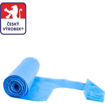 Pytle na odpadky Odpadový pytel modrý s uchy 60 l 65x72+20, 20 ks/role