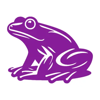 Samolepící dekorace Žába 012 levá (14 - fialová) SAMOLEPKA NA AUTO, NÁLEPKA, FÓLIE, POLEP, TUNING, VLASTNÍ TEXT, TISK, AUTOSAMOLEPKY.cz, POLEPY, OBRÁZEK, LOGO, 3D STICKERS