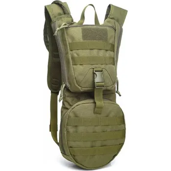 Městský batoh Batoh - turistický vak, army zelená, 2,5L, Smilodon