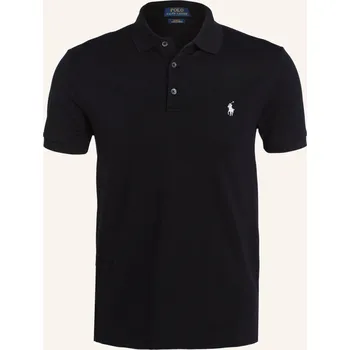 Pánská košile Polo Ralph Lauren Pánská Polokošile Z Piké Slim Fit, černá, S