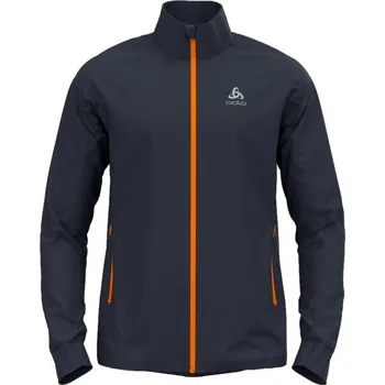 Pánská softshellová bunda Pánská bunda na běžky Odlo BRENSHOLMEN S Tmavě modrá, Oranžová
